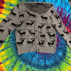 Christmas sweater grey cardigan cute holiday